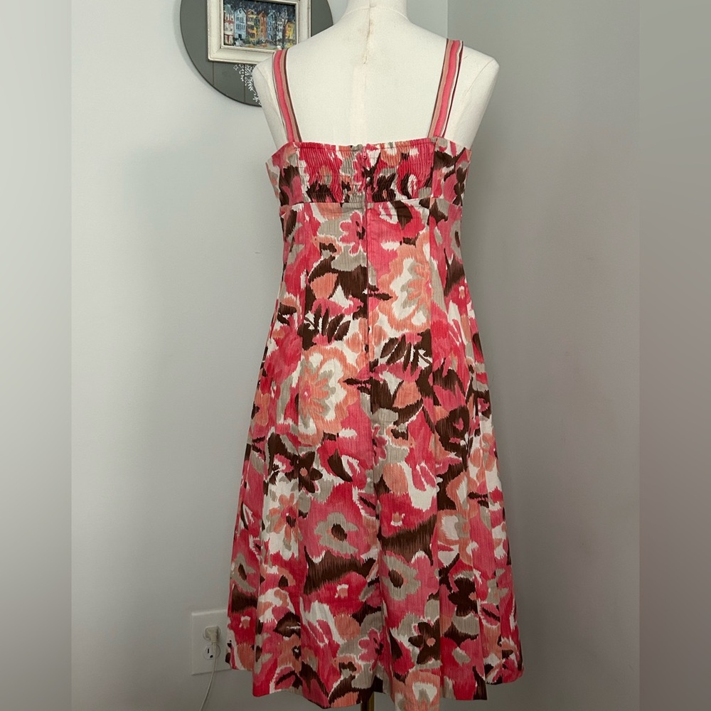 R&K Originals Dress Cross Over V-Neck Empire Waist Fit/Flare Smocked Back Size 6 - Picture 5 of 15